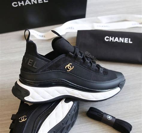 chanel black trainers female|black chanel sneakers 2020.